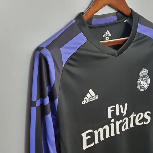 2016/2017 Retro Langarm Real Madrid Dritt-Auswärts — view 6