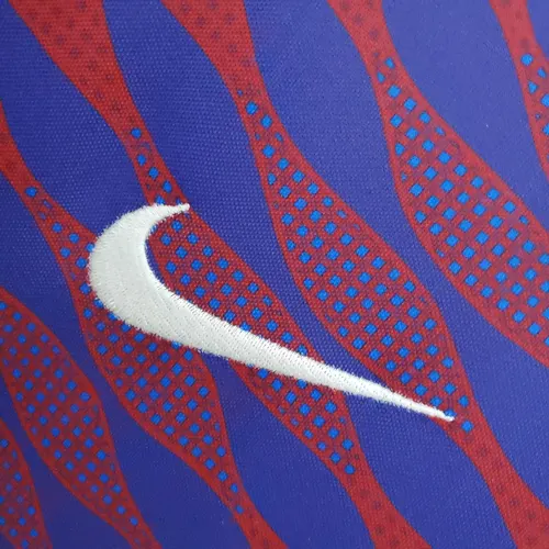 2021-2022 Barcelona Training Suit Red And Blue — view 4