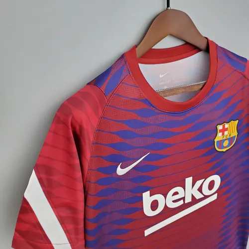 2021-2022 Barcelona Training Suit Red And Blue — view 6