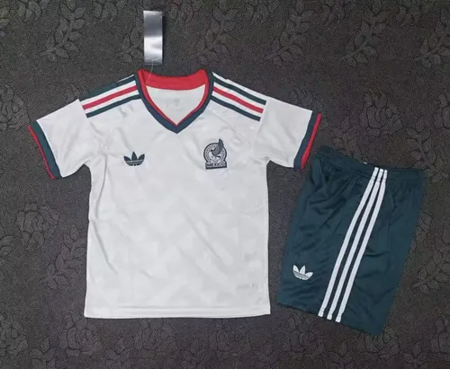 2026 Maillot Extérieur Mexique 1:1 Qualité Thaï Taille Enfant