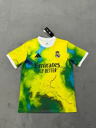 2025/2026 Real Madrid Edición Especial Amarilla y Verde Camiseta de Fútbol Calidad Thai