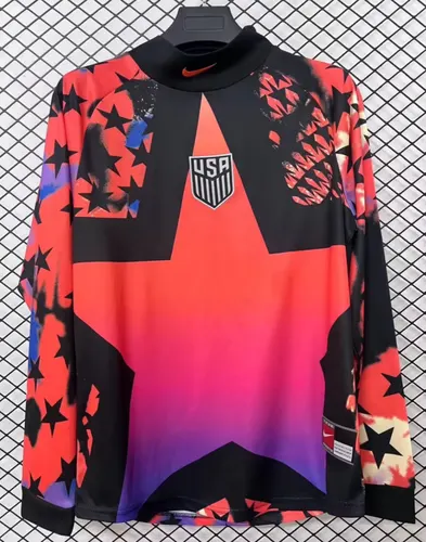 Camisa de Futebol Goleiro Seleção Nacional Estados Unidos Manga Longa 2025/2026 Qualidade Tailandesa