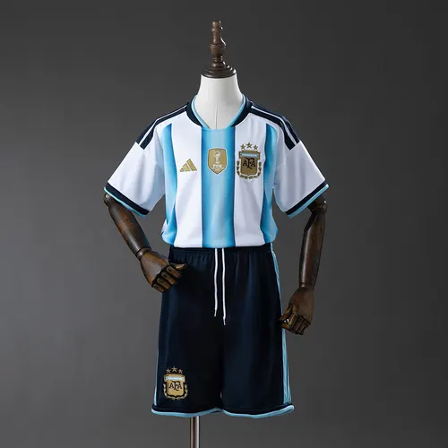 2026 Argentina Équipe Nationale Domicile Maillot de Foot AAA qualité fan Taille Enfant