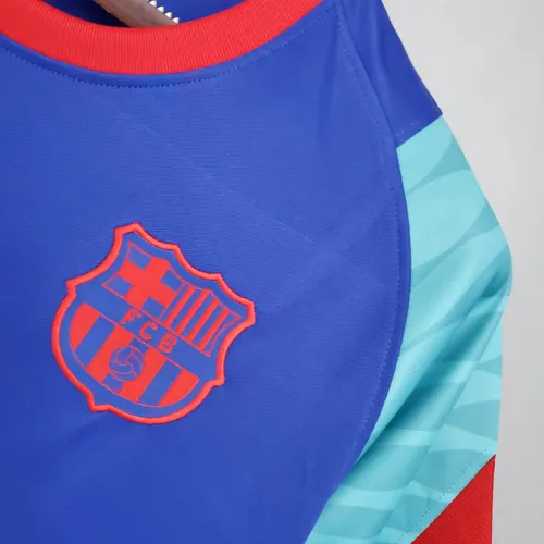 Camiseta de Entrenamiento de Barcelona 2021/2022 Azul y Verde — view 5