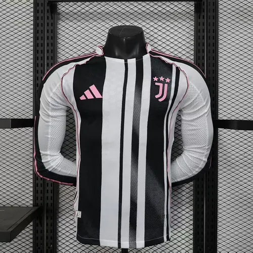 2025/2026 Long Sleeve Player Version Juventus Home Football Shirt AAA fan-grade