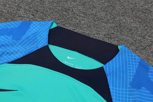 2022/2023 Barcelona Jersey Training Wear Green Blue — view 4