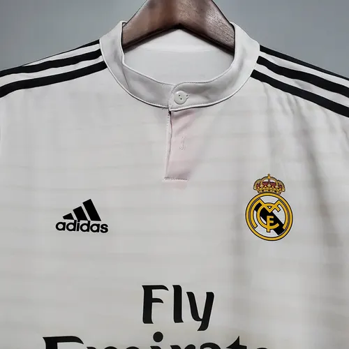Retro Long Sleeve 2014/2015 Real Madrid Home — view 3