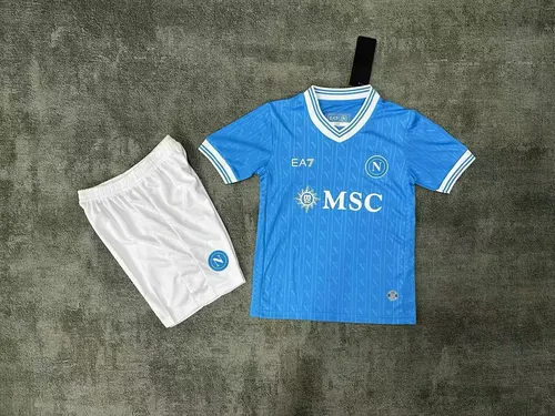 2025/2026 Napoli Home Football Jersey AAA fan-grade Kids Size