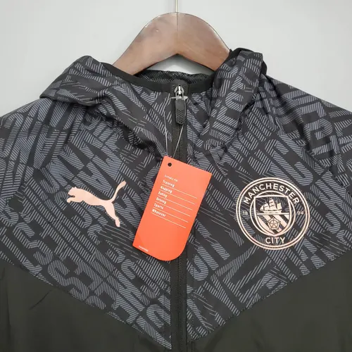 2021/2022 Manchester City Jersey Windbreaker Black — view 3