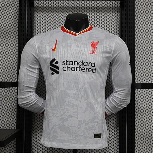 2024/2025 Long Sleeve Liverpool Third Away Player Version Football Shirt AAA fan-grade