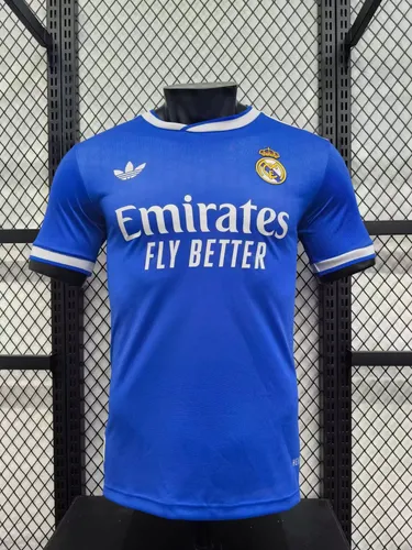 2025/2026 Player Version Real Madrid Second Away Blue Football Jersey AAA fan-grade