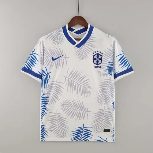 Camisa de Futebol 2022 Brasil Clássica Branca — view 1