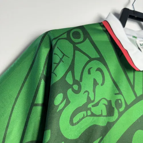 1998 Retro Mexico Home Soccer Jersey AAA fan-grade — view 5