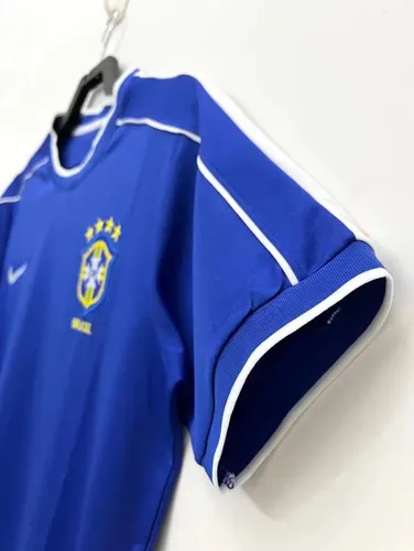1998 Retro Brazil Away Soccer Jersey AAA fan-grade — view 3