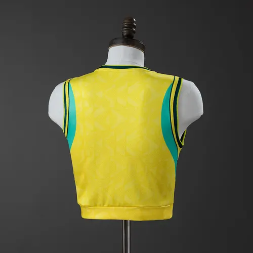 2026 Brazil Women's Crop Tank Top Home Jersey — view 2