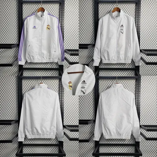 Cortavientos Reversible Blanco de Real Madrid 2023/2024