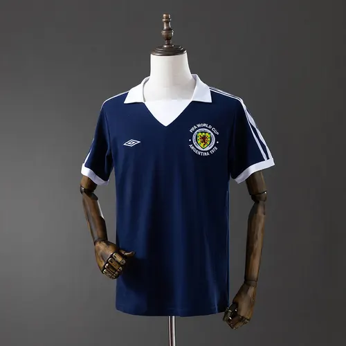 Maillot Domicile Écosse 1978 Rétro AAA qualité fan