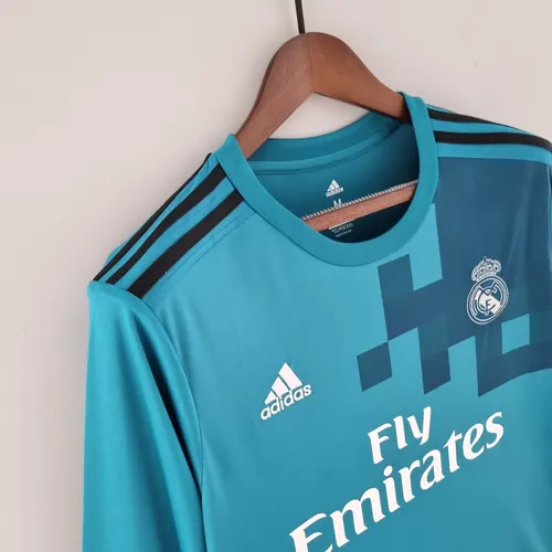 2017/2018 Retro Long Sleeve Real Madrid Third Away — view 6
