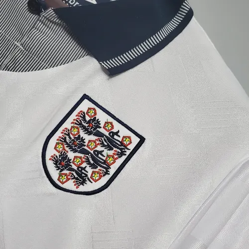 1990 Retro England Home Soccer Jersey 1:1 Thai Quality — view 5