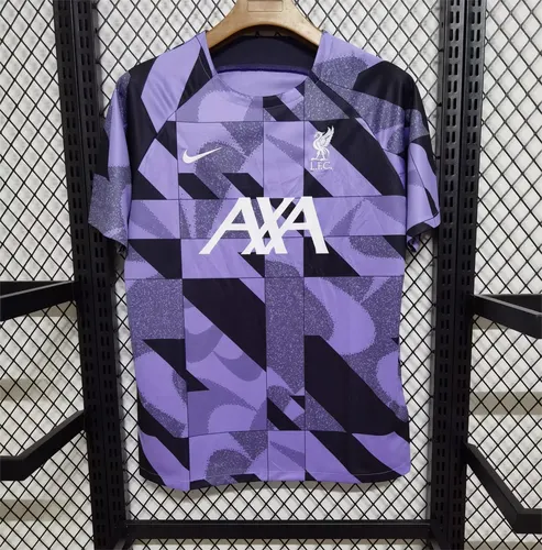 2023/2024 Liverpool Training Wear Purple Football Shirt — view 1