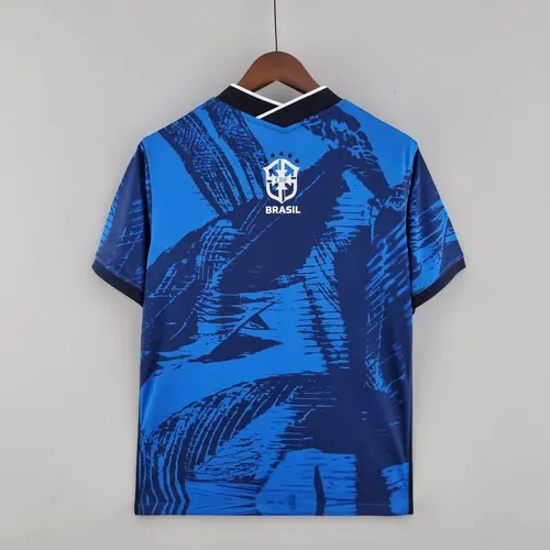 2022 Brazil Classic Blue Soccer Jersey — view 2