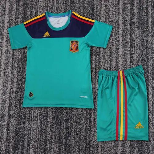 2010 Retro Spain Goalkeeper Football Shirt AAA fan-grade Kids Size