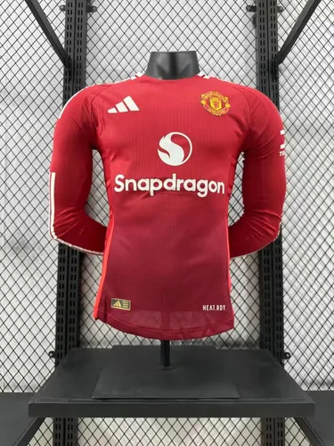 2024/2025 Player Version Manchester United Home Long Sleeve Football Shirt AAA fan-grade