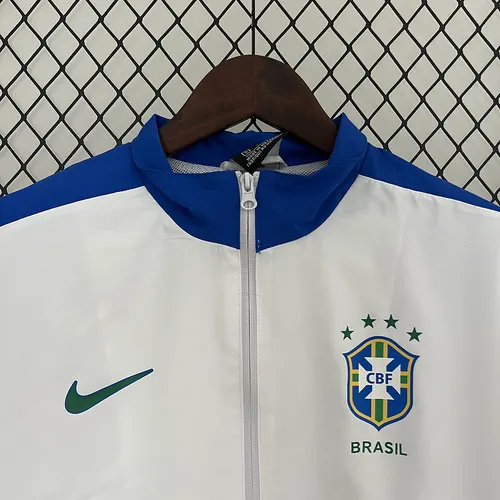 2024 Brazil National Team Windbreaker White And Blue — view 3