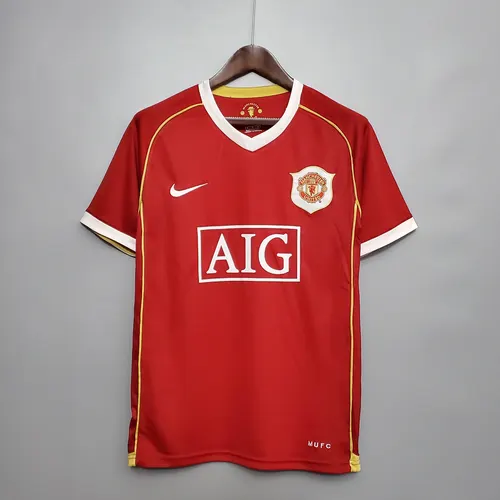 Camiseta de Fútbol Retro 2006/2007 Local Manchester United Calidad Tailandesa