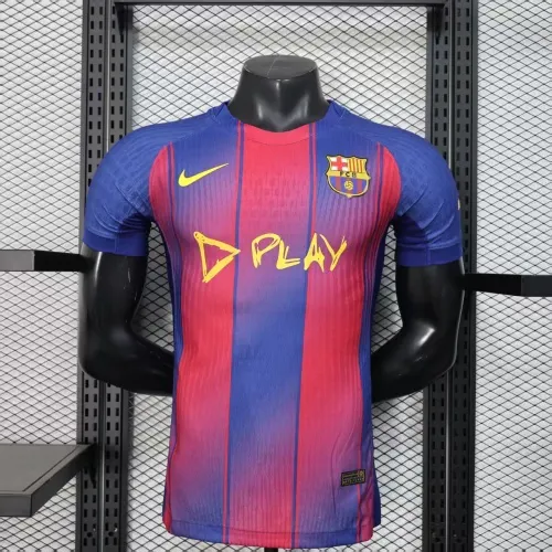 2025/2026 Player Version Barcelona Home Derby Special Edition Football Jersey AAA fan-grade