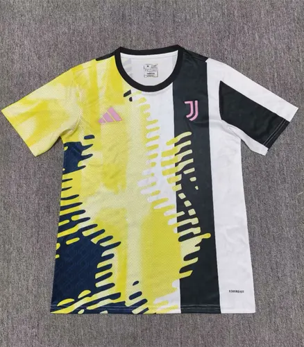 2024/2025 Juventus Pre-match Training Uniform Yellow Jersey AAA fan-grade