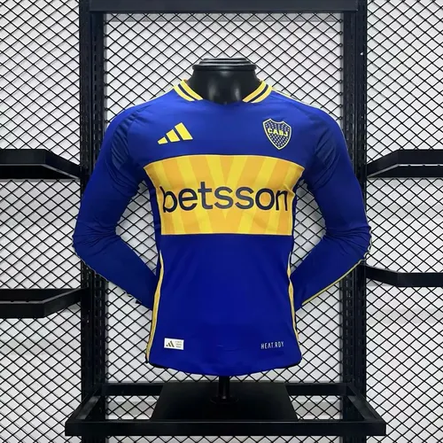 2024/2025 Player Version Boca Juniors Home Long Sleeves Football Jersey AAA fan-grade