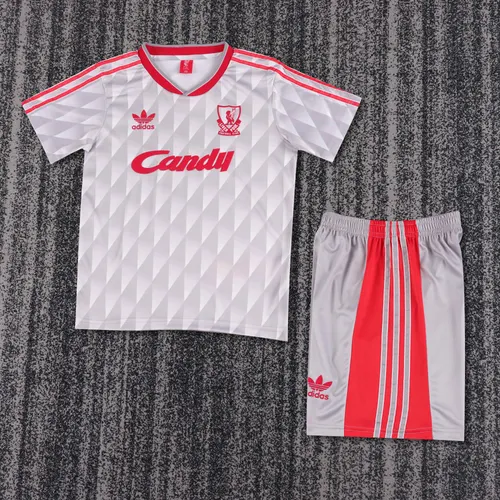 1989-1991 Retro Liverpool Away Football Jersey AAA fan-grade Kids Size