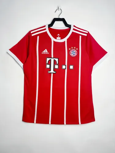 Camisa de Futebol Casa Bayern de Munique Retrô 2017/2018 Qualidade Tailandesa