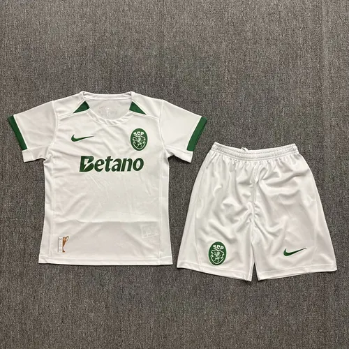 2024/2025 Sporting Lisbon Away Football Jersey Shirt AAA fan-grade Kids Size