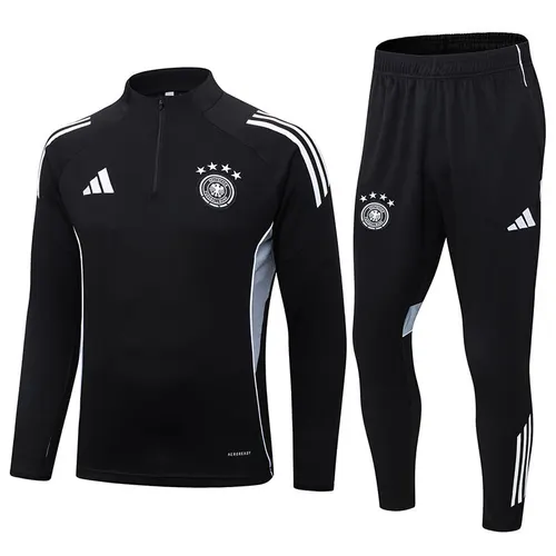 2025/2026 Germany Half-Pull Training Suit Black Jersey Set — view 1