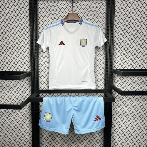 2024/2025 Camiseta Visitante Aston Villa Calidad Tailandesa Talla Infantil