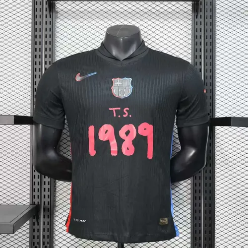 2025/2026 Player Version Barcelona Away 1989 Advertise Football Jersey AAA fan-grade