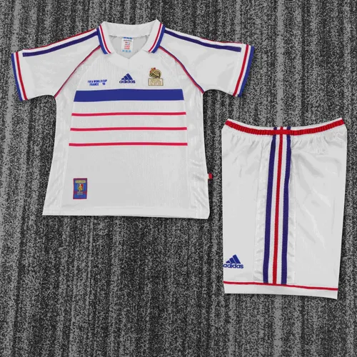 1998 Retro France Away Football Shirt 1:1 Thai Quality Kids Size
