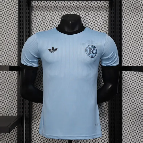 2025 プレイヤーバージョン ドイツ 125周年記念エディション ゴールキーパー ライトブルー サッカーシャツ AAA ファングレード