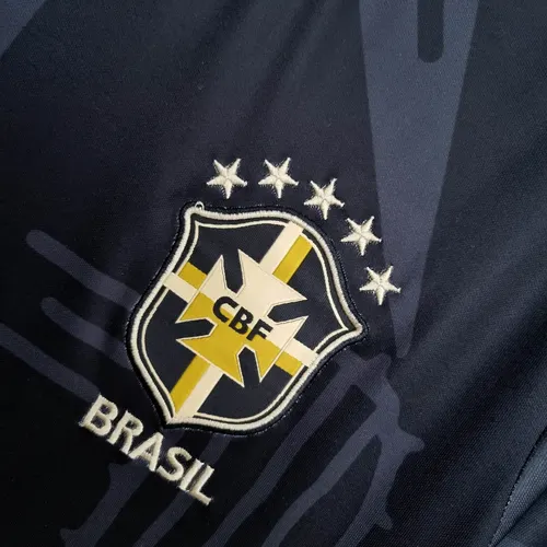 2022 Brazil Special Edition Black Soccer Jersey — view 5