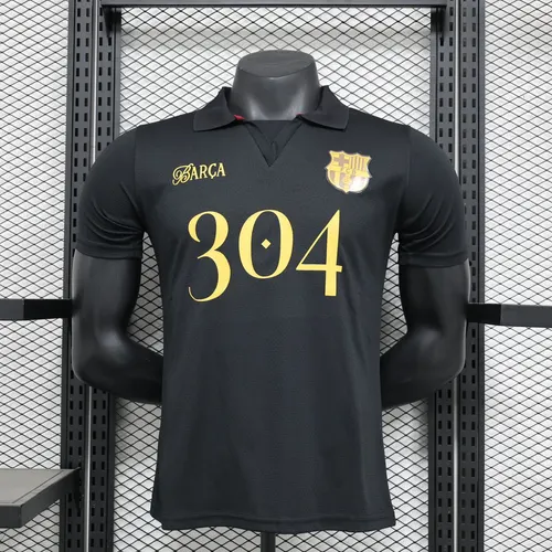2024/2025 Player Version Barcelona 304 Anniversary Edition Black Jersey AAA fan-grade