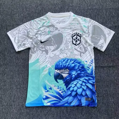 2025/2026 Brazil Special Edition White Blue Bird Football Shirt AAA fan-grade
