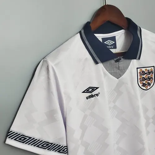 1990 Retro England Home Soccer Jersey 1:1 Thai Quality — view 6