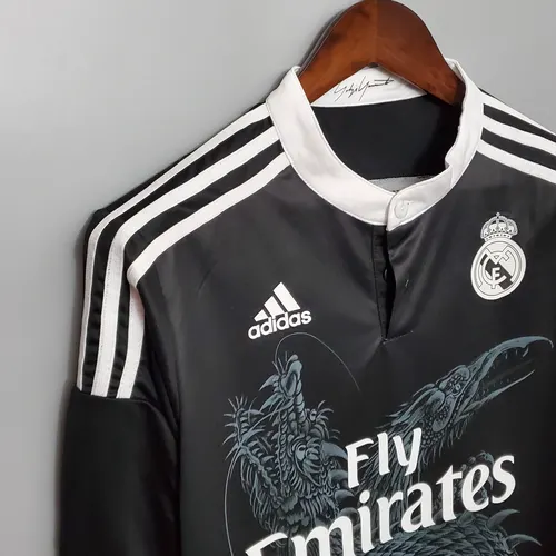 Retro Long Sleeve 2014/2015 Real Madrid Third Away — view 6