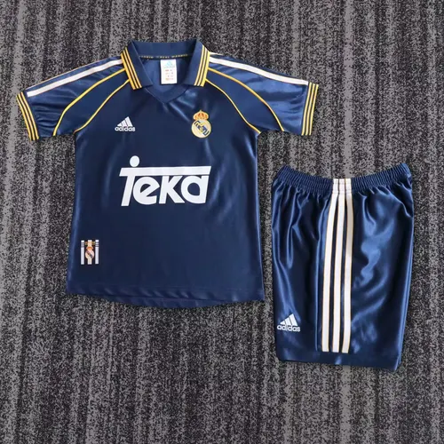 1998-2000 Retro Real Madrid Third Away Football Shirt AAA fan-grade Kids Size