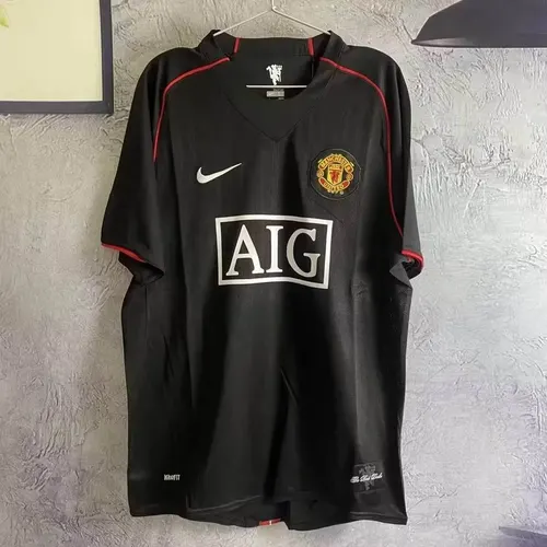 Camiseta de Fútbol Retro 2007/2008 Tercera Visitante Manchester United Calidad Tailandesa