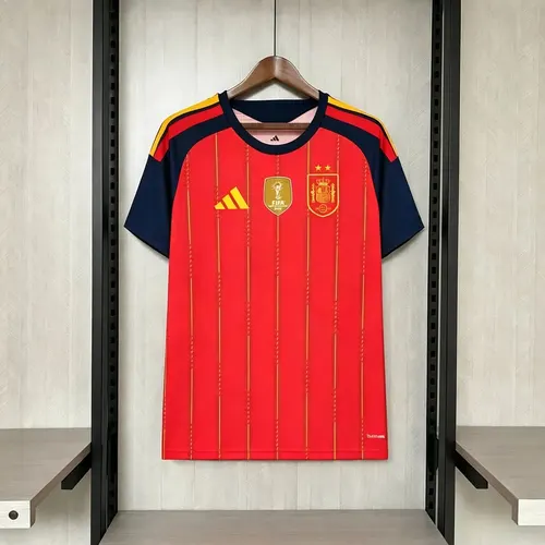 2026 Spain National Team Home Champion Double Star Football Jersey 1:1 Thai Quality