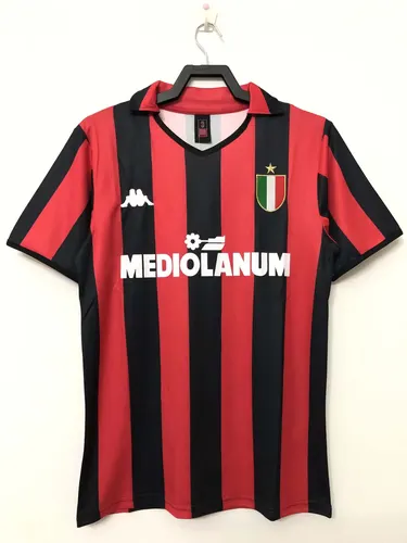 Camiseta de Fútbol Retro 1988/1989 AC Milan Local Calidad Tailandesa