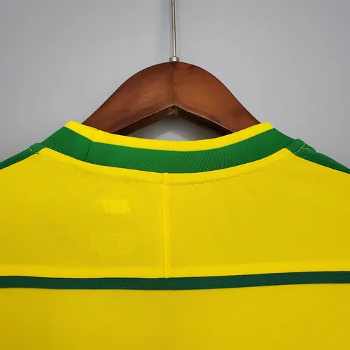 1998 Retro Brazil Soccer Jersey Home — view 6